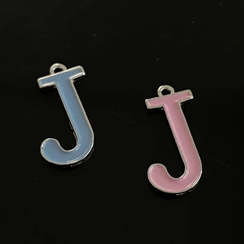 5 ks ženské sestry klub jack Jill lettered odznak ružové svetlo modré smalt kovový prívesok