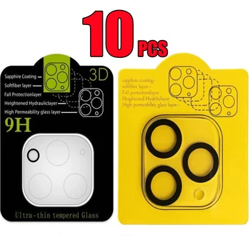 10pcs 9H Plné Pokrytie Film Objektív Fotoaparátu Späť 2.5 D Tvrdeného Skla Screen Protector Pre iPhone 15 Pro Max 14 Plus 13 Mini 12 11