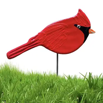 Umelé Kovové Simulácia Červený Vták Mini Vták Šperky Flash DIY Záhrada, Vianočný Stromček, Dekorácie, Remeselné Ozdoby