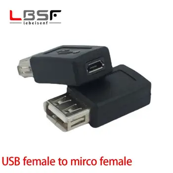 10pcs USB žena Micro USB samicu adaptér 5P mobilnom telefóne Android žena port mobile napájanie USB konvertor hlavu