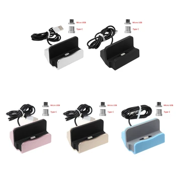 Magnetické Micro USB Typu C Konektor pre Nabíjanie Station Dock Pre Android Telefónu