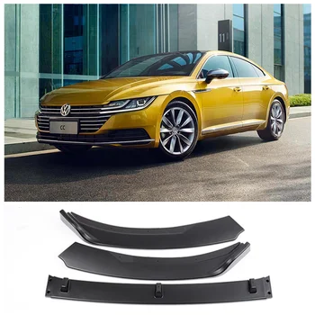 Pre Volkswagen CC 2019 2020 2021 2022 Vysoko Kvalitných ABS Black &ABS Uhlíka Nárazníka Vpredu Pery Splitter Spojler, Difúzor