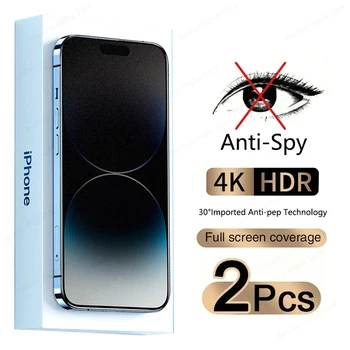 77D Úplné Pokrytie Anti-Spy Screen Protector Pre iPhone 14 13 12 Pro Max ochrany Osobných údajov Tvrdeného Skla Apple 11 XS XR Mini Plus Príslušenstvo