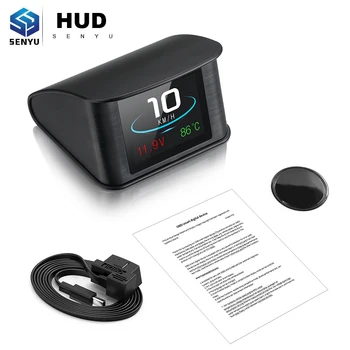 Univerzálny HUD P10 OBD2 Smart Digitálny Merač Rýchlosti, Head Up Display Alarm prekročenia rýchlosti Motora Kód Poruchy Auto Navigator pre Auto Bezpečne