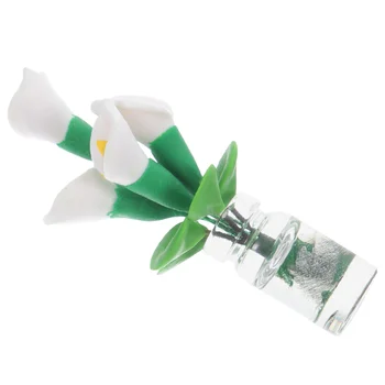 Micro Krajiny Výzdoba Domu, Črepníkové Falošné Miniatúrne Kvet Drobné Ozdoby Deti Hračky Lavendar Rastliny