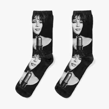 Whitney Houston Ponožky dámske ponožky vysoké ponožky legrační