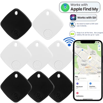 Mini Sledovacie Zariadenie, Bezdrôtové pripojenie Vzduchu Tag Key Peňaženky Sledovania Finder Bluetooth Smart Tag Tracker cez Apple lokalizovať na Tašky Batožiny