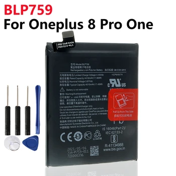 Originálne Batérie Telefónu BLP759 4510mAh Pre Oneplus 8 Pro Plus Jeden 8pro Vysokou Kapacitou OnePlus Mobilného Telefónu, Batérie Bezplatné Nástroje