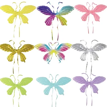 Farebné Motýlie Balón Cosplay Hliníkové Fóliové Balóniky Narodeninová Párty, Baby Sprcha Dekor Deti