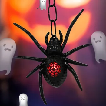 Halloween Spider Závesné Svetlo Žiariace Spider LED Nočné Svetlo Dekoračné Svietidlo Halloween Party Dekorácie, Strašidelný Dom, Rekvizity