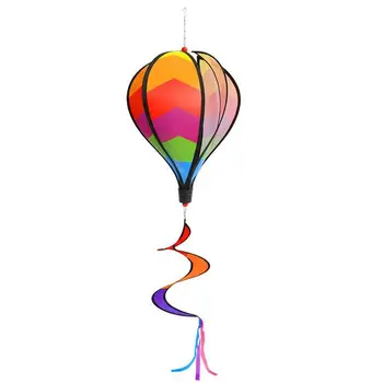 Zvonkohry, Dúhové Teplovzdušný Balón Vietor Spinner Rotujúce Flitrami Veterný Mlyn Vonkajšie Závesné Dúha Farieb Atrakcie Dekorácie