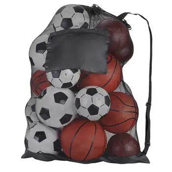 Športové Pokrytie Oka Prenosná Taška Na Futbal, Skladovanie Vonkajšie Basketbal, Volejbal Multifunkčné Šnúrkou Skladovanie Tašky
