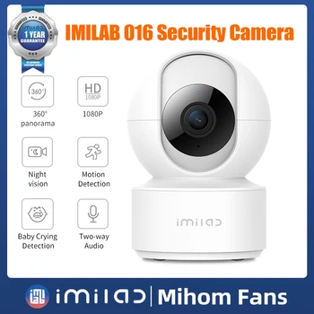 IMILAB 016 IP WiFi Kamera 1080P HD Smart Home Security Krytý Baby Monitor 360° Rotácia Vedi Dohľadu Kamery CCTV PT Cam