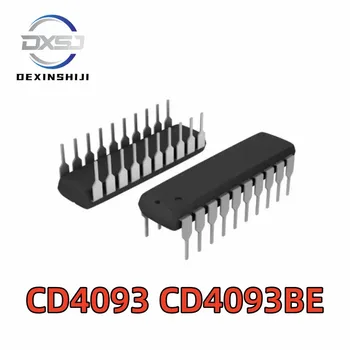 10pcs Nový, originálny CD4093 CD4093BE In-line DIP14 logika čipu IC