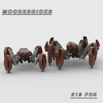 Space War Série LM-432 Krab Robot Malých Častíc MOC stavebným DIY Tvorivé Montáž Puzzle Zábavná Hračka Darček