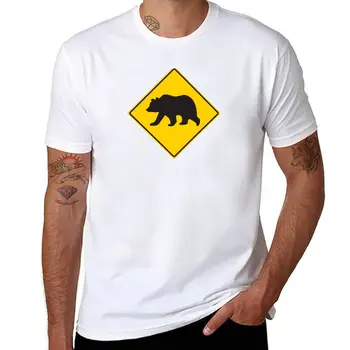 Nové Bear Crossing T-Shirt nadrozmerné t shirt tees vintage t shirt mens grafické t-shirts veľký a vysoký