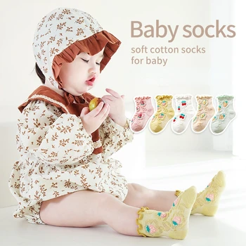 Baby Ponožky Novonarodené Deti, Dojčenská Dievčatá Chlapci Ponožka Batoľa Dievča Pevnej Bavlny Prúžok Holý Krátke Anti Mosquito Ponožka Pre 0-6Y Deti
