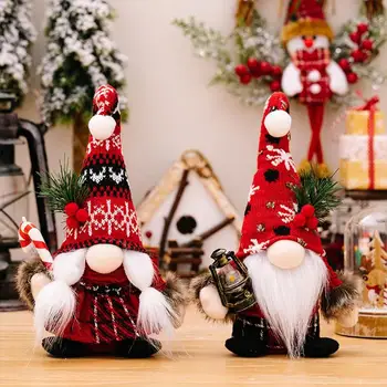 Vianočné Gnome Dekorácie Santa Claus Veselé Vianočné Dekorácie Nový Rok Anonymný Bábika Ozdoby Trpaslíci Ozdoby Na Stôl