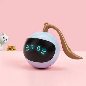 Smart Cat Hračka USB Interaktívne Elektrické Skákanie Lopty Samostatne Otáča Hračky Koľajových Skákanie Lopty Pre spoločenské zvieratá, Mačiatko