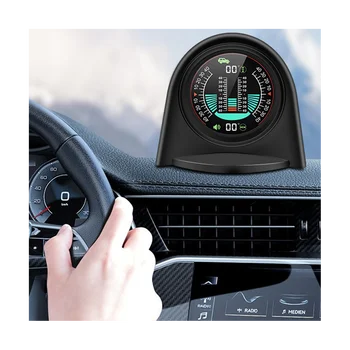 X94 Auto HUD Digitálne Inclinometer Clinometer 4X4GPS Off-Road Auto Ihrisku Roll Uhol Smart Head Up Display Svahu Meter