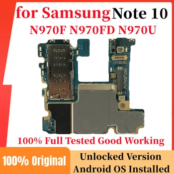 pre Samsung Galaxy Note 10 Doske Odomknutý, Originál 256 gb SM-N970F N970FD N970U Doske s Plnou Čipy Logic Board