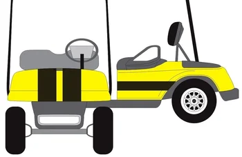 Pre 1Set Golf Cart Racing Stripes Odtlačkový Grafické Nálepky EZ Ísť Klub HDK GEM styling
