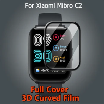 Pre Xiao Mibro C2 SmartWatch Ultra Jasné, Úplné Pokrytie 3D Zakrivené Pokovovanie Mäkké Film Screen Protector -Nie Tvrdené Sklo