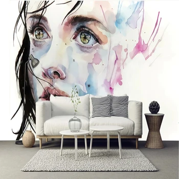 Foto Tapety Moderné Pohode Ručne maľované Abstraktné Čistá Krása nástenné Maľby Obývacia Izba, Spálňa Pozadí Steny Domova Plagát