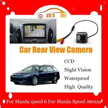 Auto Reverse parkovacia Kamera Pre Mazda rýchlosť 6 Pre Mazda Speed Atenza 2005~2007 CCD s rozlíšením Full HD, Nočné Videnie Zálohy Parkovacie Kamery