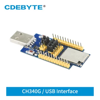 E18-TBH-27 CDEBYTE CH340G USB Rozhranie 2.4 GHz 27dBm UART Sériový Port Skúšobnej Doske súpravy ZigBee Modulu