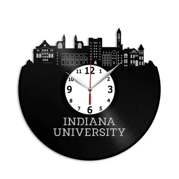 Indiana University Vinylové fólie Wall Art Nástenné Hodiny - Získať Unikátnu výzdobu pre Domáce alebo Kancelárske – Najlepšie Darčeky