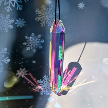 120mm Rainbow Maker Šesťhranné Bar Suncatcher Krištáľový Luster Prism Visí Prívesok DIY Doplnky, Ozdoby na Vianočné stromčeky