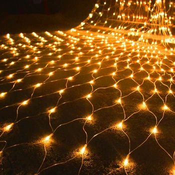 Garland Opony LED Vonkajšie Rybárske Čistého Svetla Vlkovcový Záhradné Dekorácie Nový Rok Vonkajšie Ulici Garland Svadobné, Vianočné Osvetlenie