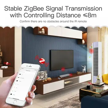 Zigbee Diy Smart Home Univerzálny Tuya Infračervené Diaľkové Ovládanie Bezdrôtových Pracuje S Alexa Domovská Stránka Google Ir Diaľkové Ovládanie