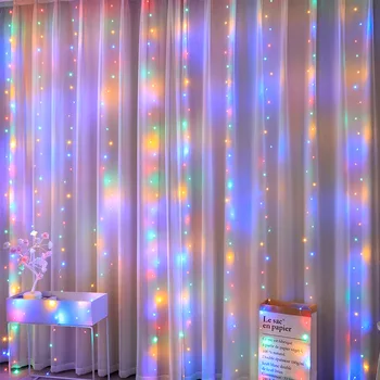 USB Medený Drôt Vlkovcový Led Svetelné Pásy Lampa Dovolenku Osvetlenie Miestnosti, Svadobné, Vianočné Party Dekorácie LED Víla String Svetlá