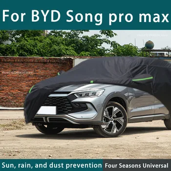 Pre BYD Syn Pro Max Full Auto Zahŕňa Vonkajšie Uv Ochranu pred Slnkom Prach, Dážď, Sneh Ochranné Anti-zdravas Auto Kryt Auto Čiernym Krytom