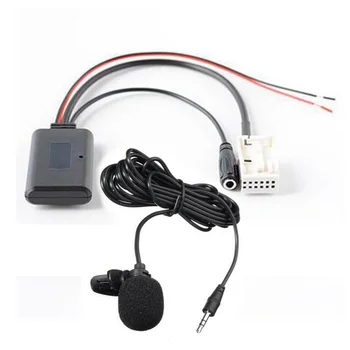 Bluetooth, AUX Audio Kábel Mikrofón Handsfree Adaptér Zásuvky Na BMW E60 E63 E64 E66 E81 E82 E70 E90 Auto Príslušenstvo