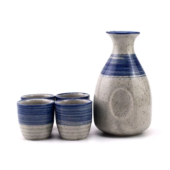 5 ks/súbor Keramiky Záujme Pohár Kanvica Japonsko Jeden Hrniec Štyri Šálky, poháre na víno Nastaviť Winebowl Malé Keramické poháre na Víno
