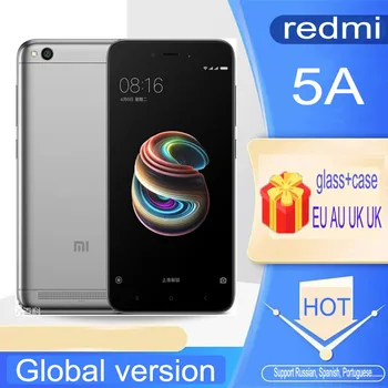 Pôvodný Xiao Redmi 5A smartphone 3G 32G NA SKLADE Android mobilný telefón (Čierna farba je šedá)