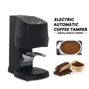 Tamper 58MM Na Kávu Automatické Elektrické Bean Prášok Ploché Stlačte Nehrdzavejúcej Ocele S Napájaním Tamper Kávy Nástroj