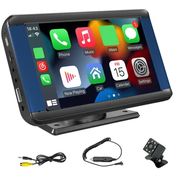 7 Palcový autorádia HD 1024P Bezdrôtový Carplay Android Auto FM Rádio Dotykový Displej Bluetooth-kompatibilné Bulit-v Reproduktor WiFi 2.4 G/5G