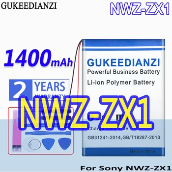 Vysoká Kapacita GUKEEDIANZI Batérie 1400mAh Pre Sony NWZ-ZX1 Pre Walkman NWZZX1 Digitálne Batérie