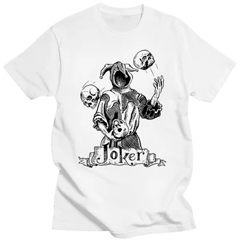 Joker T Shirt Vymeniť Hracie Karty Šašo Ace Rýľ Kráľ, Kráľovná Sŕdc Tetovanie Tričko Tee Tričko Lumbálna Harajuku Značku Oblečenia T-Shirt