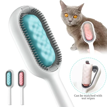 2 in1 Psa Deshedding Kefa & Silikónové Pet Hair Remover Štetcom, Cat Grooming Špirála Ochlpenia Masáž Nástroje pre Mačky a Psy