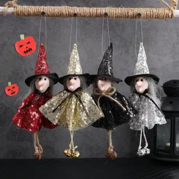 Halloween Flitrami Čarodejnice Prívesok Ghost Dom Dekorácie Scény Rozloženie S Zavesenie