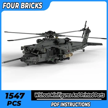 Moc Tehly Vojenské Modelu MH-60L Black Hawk Technológie Modulárny Bloky Dovolenku Darčeky, Hračky Pre Deti DIY Sady Montáž
