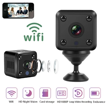X6 Mini WiFi IP Kamera HD 1080P Bezdrôtové Zabezpečenie Dohľadu Micro Kameru Nočné Videnie Smart Home Športové Monitor vstavanej Batérie.