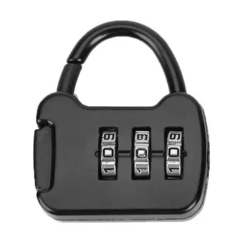 1pc 3 Ciferný Kód Zmes Password Lock Mini Prenosné Cestovné Batožiny Prípade Bezpečnostný Zámok Zinok Zámok Batoh