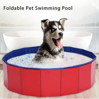 Veľký Pes Bazén Skladacia Pet Kúpeľ, Plávanie Vaňou Prenosné PVC Pet Čistenie Brodenie Bazén, Vonkajší Pes, Pet Lete Vaňa Dodávky