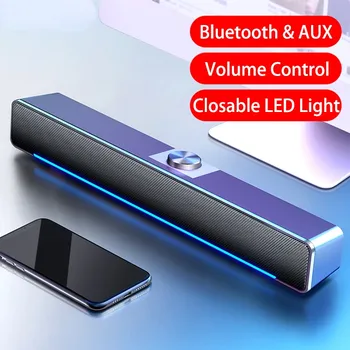 NOVÉ 2023 LED TV Sound Bar AUX Káblové Bezdrôtové Bluetooth Reproduktorov Systému domáceho Kina Surround SoundBar pre TV, PC Reproduktory Počítača